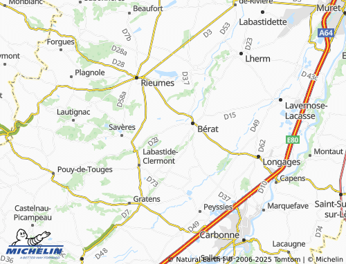 Carte MICHELIN Les Vignes - ViaMichelin