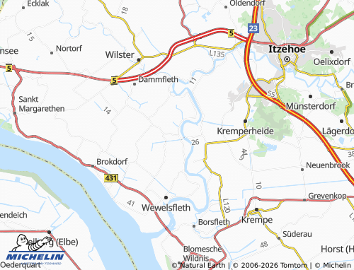 MICHELIN Beidenfleth map - ViaMichelin