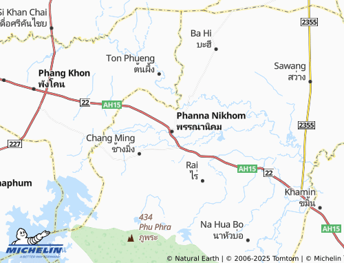 MICHELIN-Landkarte Phanna Nikhom - ViaMichelin