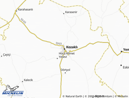 MICHELIN Kozaklı map - ViaMichelin