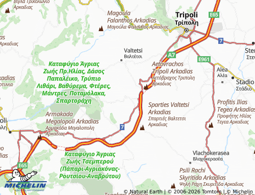 MICHELIN Dorizas map - ViaMichelin