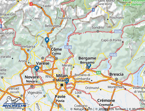 Kaart MICHELIN Lecco - ViaMichelin