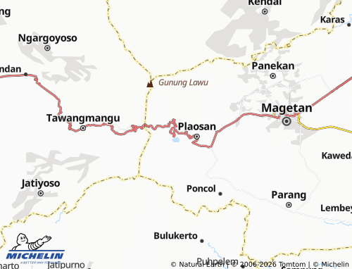 Carte MICHELIN Sarangan - ViaMichelin