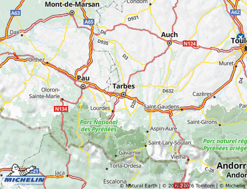 Mapa MICHELIN Pirineu Central - ViaMichelin