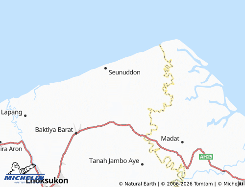 MICHELIN Alue Barueh map - ViaMichelin
