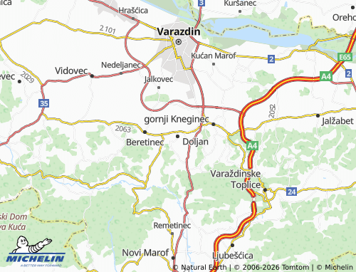 Kaart MICHELIN Doljan - ViaMichelin