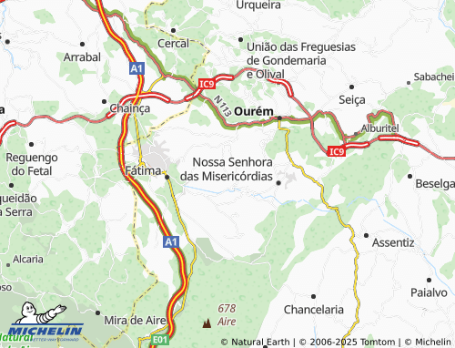 Mapa MICHELIN Vale da Perra - ViaMichelin