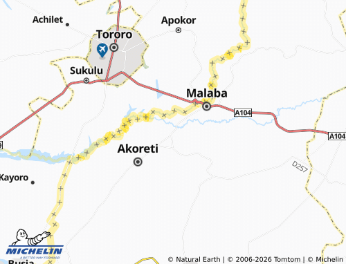 MICHELIN Machaku map - ViaMichelin