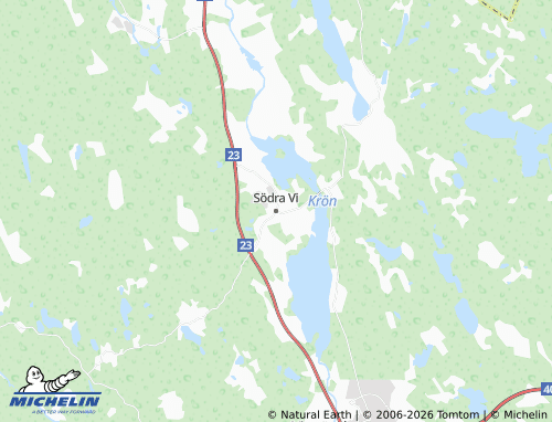 Carte MICHELIN Södra Vi - ViaMichelin