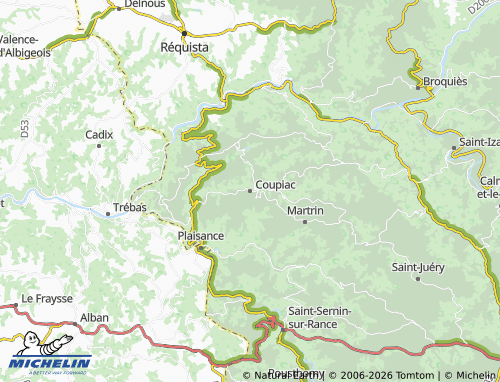 Mappa MICHELIN Coupiac - ViaMichelin