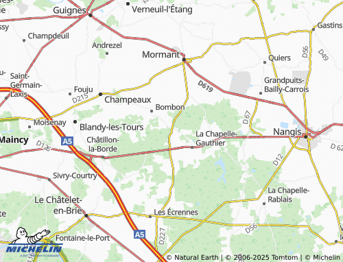 MICHELIN Bréau map - ViaMichelin