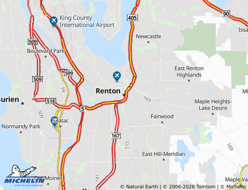 Mappa MICHELIN Renton - ViaMichelin