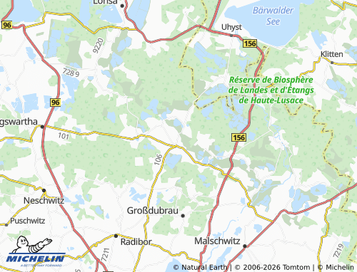 MICHELIN Teicha map - ViaMichelin