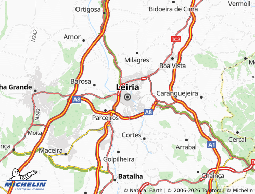 Carte MICHELIN Leiria - ViaMichelin