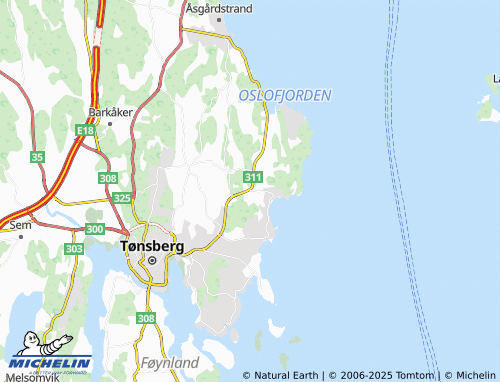 MICHELIN Brekke map - ViaMichelin