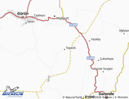 Mappa MICHELIN Tepecik - ViaMichelin
