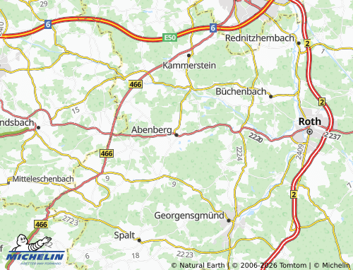 MICHELIN Abenberg map - ViaMichelin