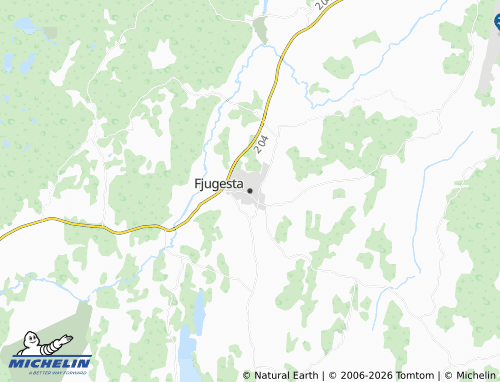 MICHELIN Fjugesta map - ViaMichelin