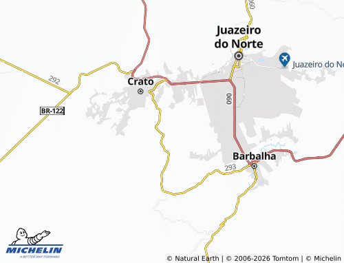 MICHELIN Baixio das Palmeiras map - ViaMichelin