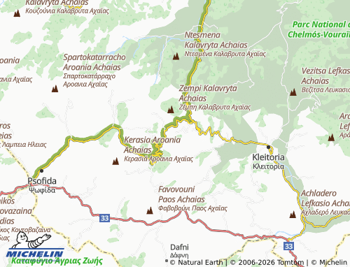 MICHELIN Drymos map - ViaMichelin