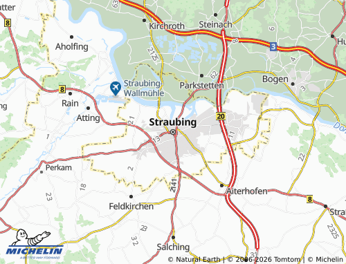 Mappa MICHELIN Straubing - ViaMichelin