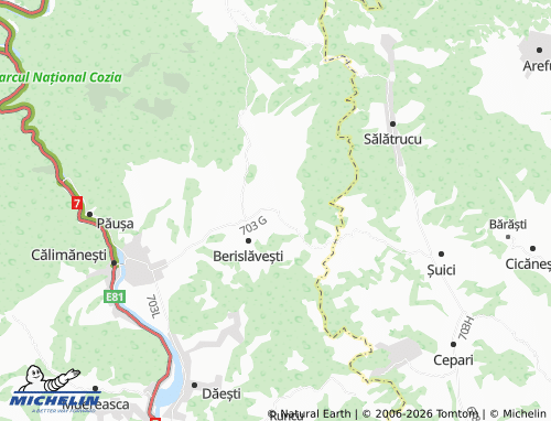 Mappa MICHELIN Stoenești - ViaMichelin