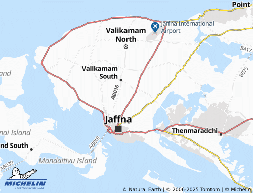 MICHELIN Kondavil Centre East map - ViaMichelin