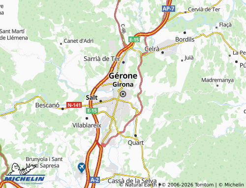 Mappa MICHELIN Girona - ViaMichelin