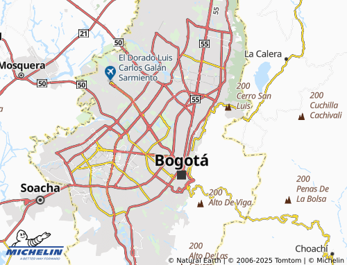 MICHELIN Campín Occidental map - ViaMichelin