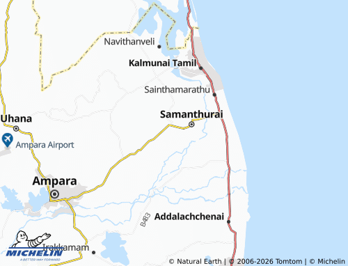 Mappa MICHELIN Malayadikiramam 03 - ViaMichelin