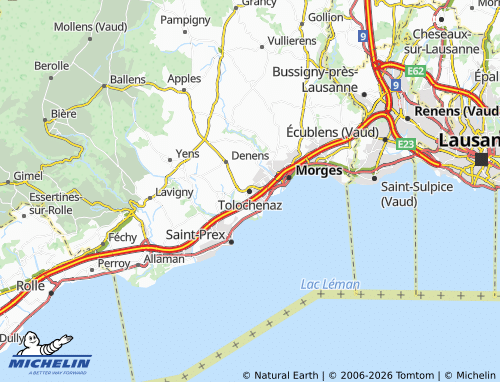 Mapa MICHELIN Tolochenaz - ViaMichelin