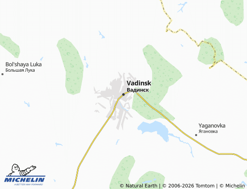 MICHELIN-Landkarte Vadinsk - ViaMichelin