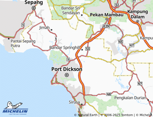 MICHELIN Taman Sri Aman map - ViaMichelin