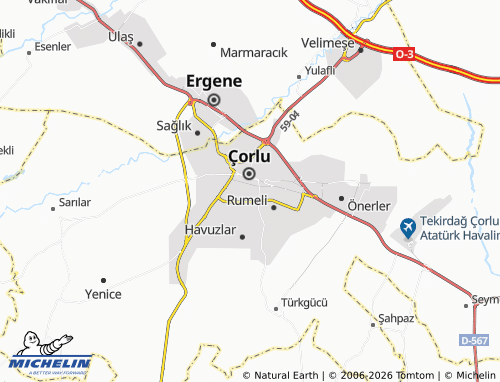 Mapa MICHELIN Reşadiye - ViaMichelin