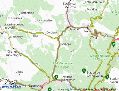 Mappa MICHELIN Gerbépal - ViaMichelin