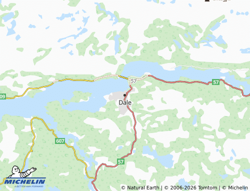 MICHELIN-Landkarte Dale - ViaMichelin