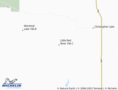 MICHELIN Little Red River 106 C map - ViaMichelin