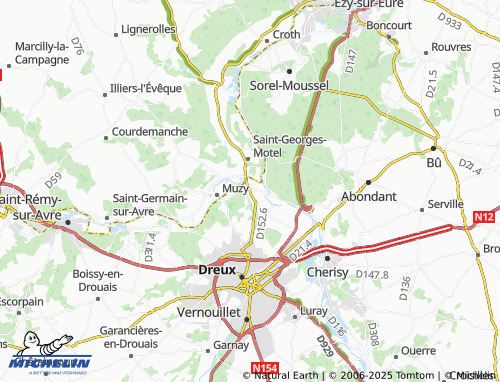 MICHELIN Montreuil map - ViaMichelin