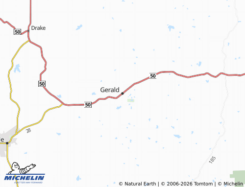 Mapa MICHELIN Gerald - ViaMichelin