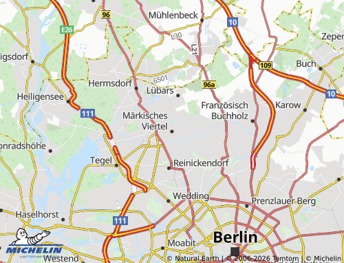 Mapa MICHELIN Märkisches Viertel - ViaMichelin