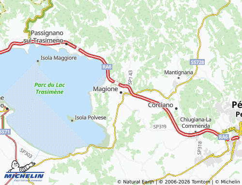 Mappa MICHELIN Magione - ViaMichelin
