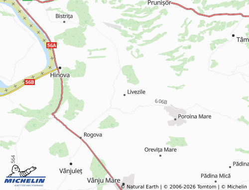 Mapa MICHELIN Livezile - ViaMichelin
