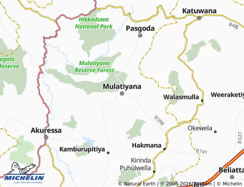 Mapa MICHELIN Mulatiyana - ViaMichelin