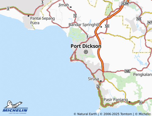 MICHELIN Taman Orkid map - ViaMichelin