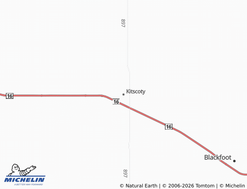 Mapa MICHELIN Kitscoty - ViaMichelin