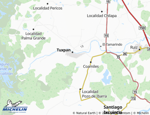 MICHELIN Esteban Baca Calderón map - ViaMichelin