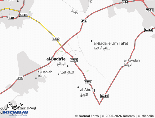 MICHELIN-Landkarte Qurtubah - ViaMichelin