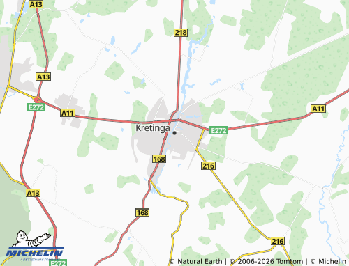 MICHELIN-Landkarte Kretinga - ViaMichelin