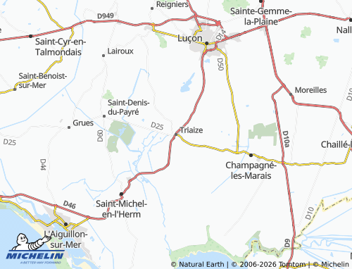 MICHELIN Triaize map - ViaMichelin