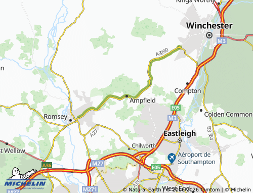Carte MICHELIN Ampfield - ViaMichelin